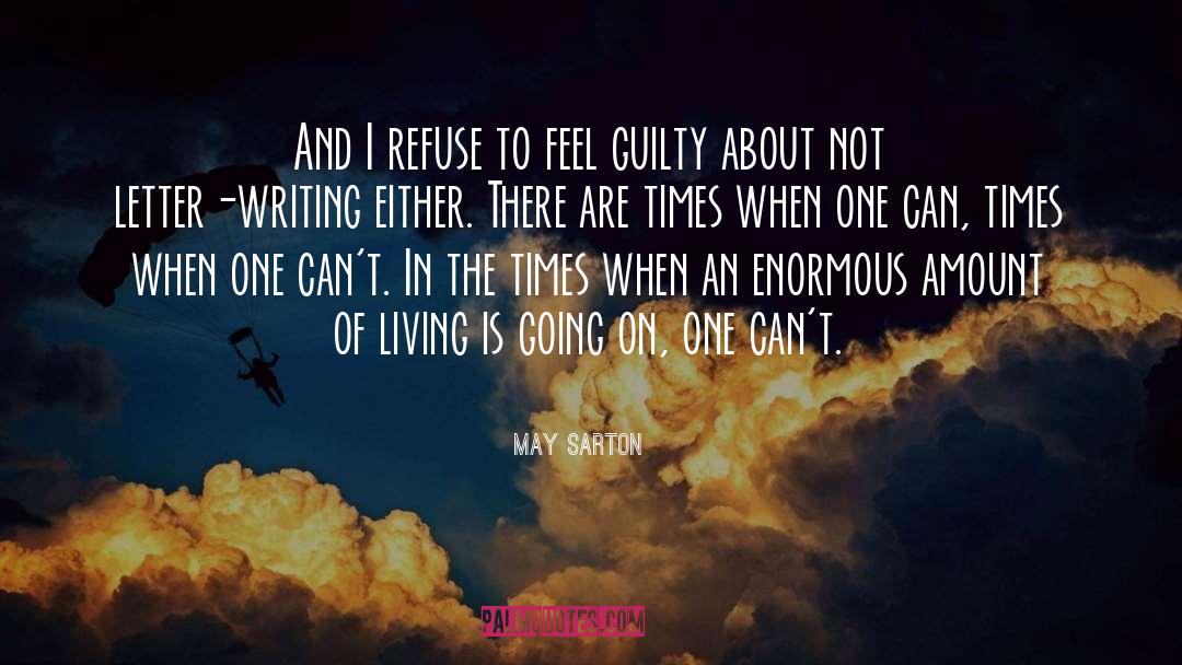 Letter Writing quotes by May Sarton