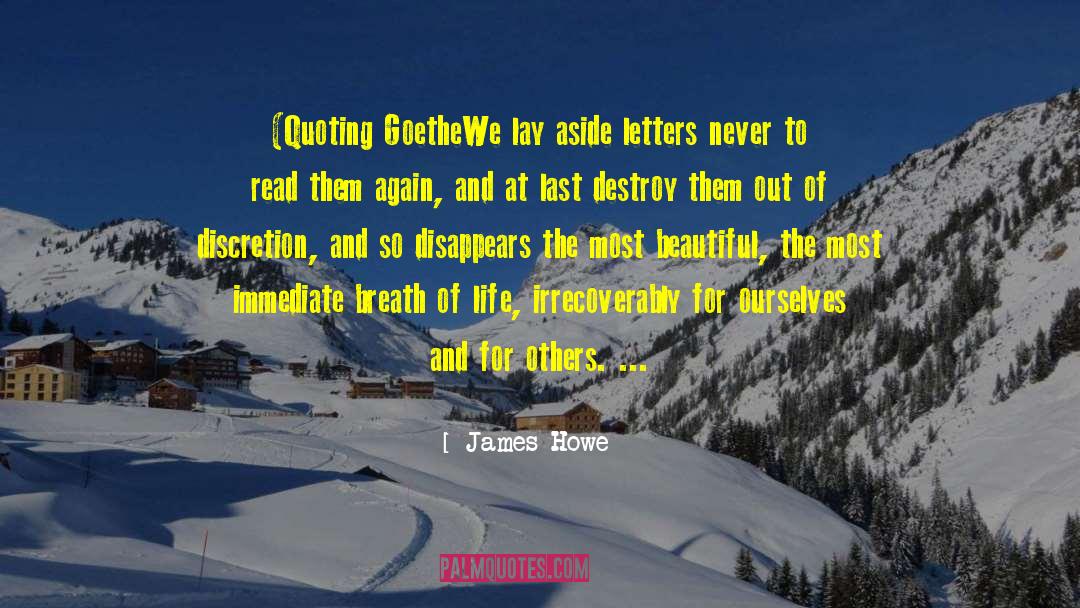 Letter Writing quotes by James Howe
