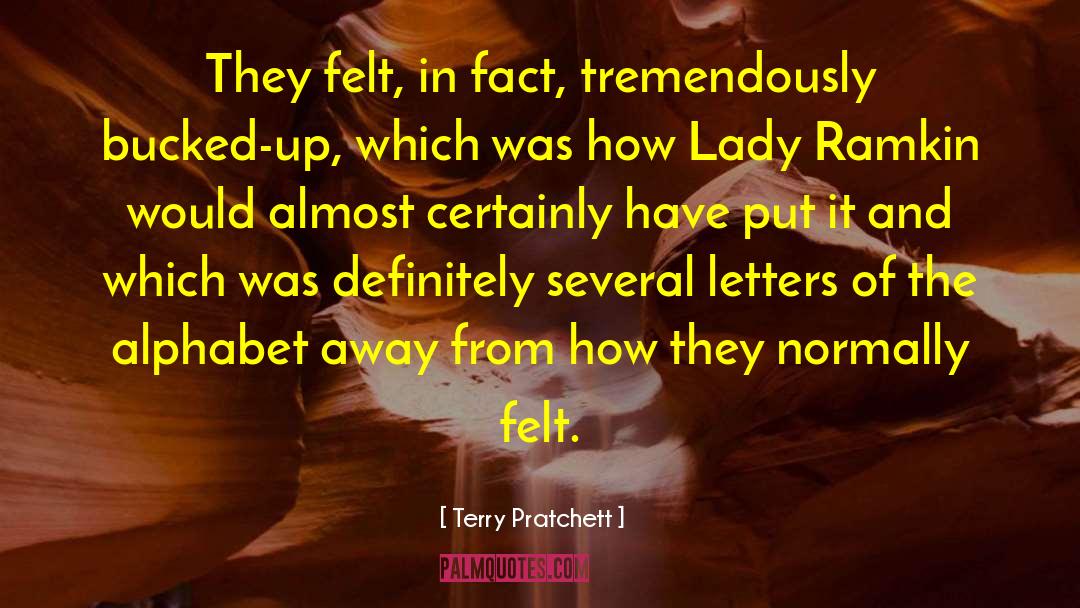 Letters Of The Alphabet quotes by Terry Pratchett