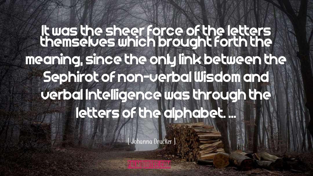 Letters Of The Alphabet quotes by Johanna Drucker
