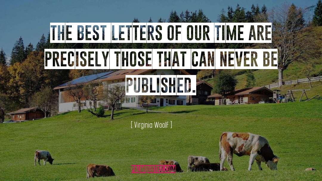 Letters quotes by Virginia Woolf