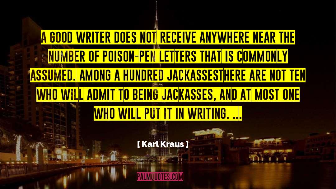 Letters To The Editor quotes by Karl Kraus
