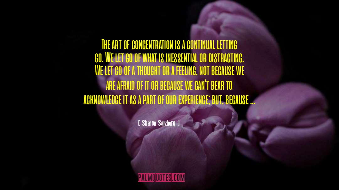 Letting Be quotes by Sharon Salzberg