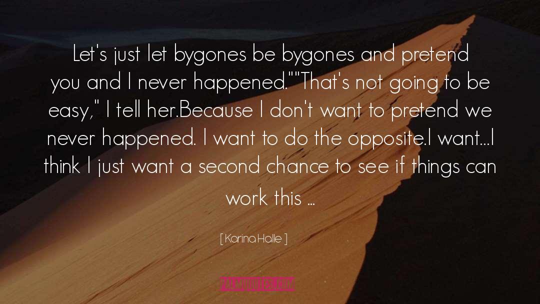 Letting Bygones Be Bygones quotes by Karina Halle