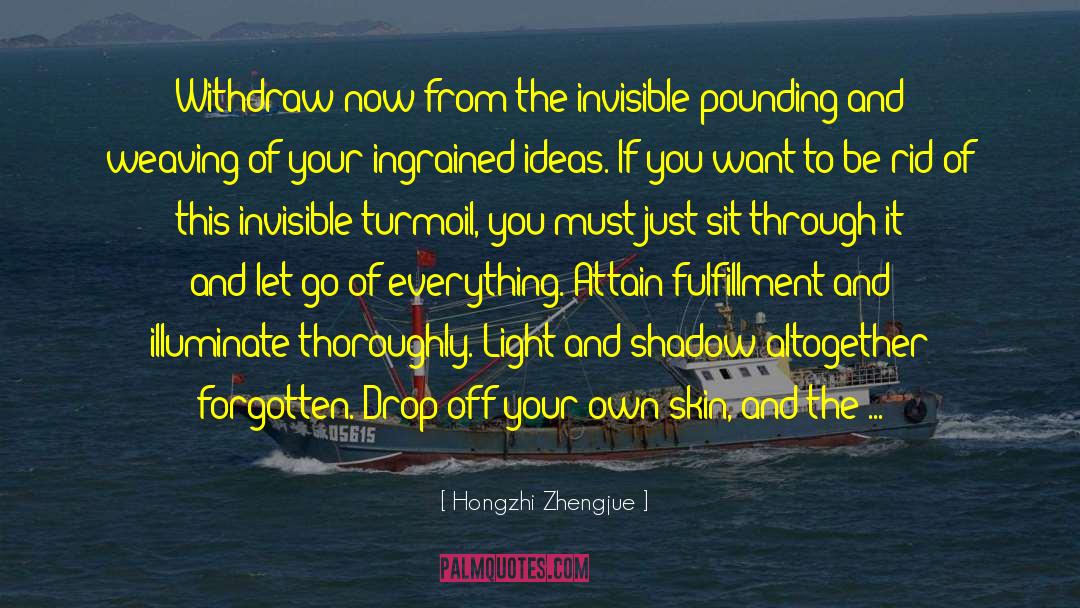 Letting Go Hard quotes by Hongzhi Zhengjue