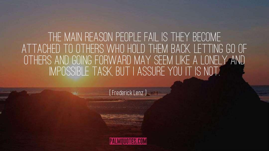 Letting Go Of Outcome quotes by Frederick Lenz
