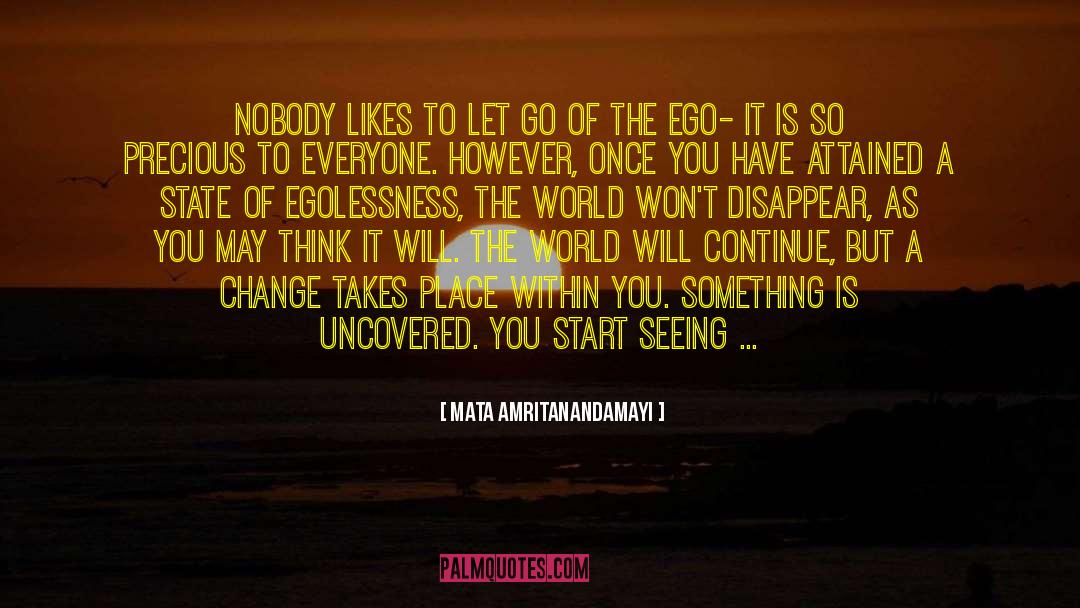 Letting Go Of Stuff quotes by Mata Amritanandamayi