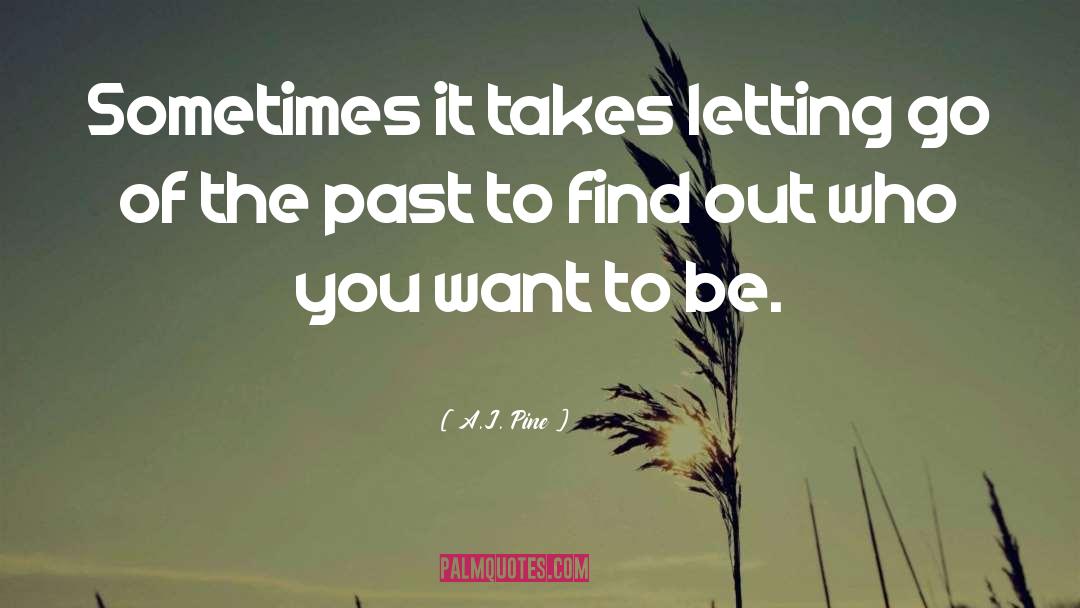 Letting Go Of The Past quotes by A.J. Pine