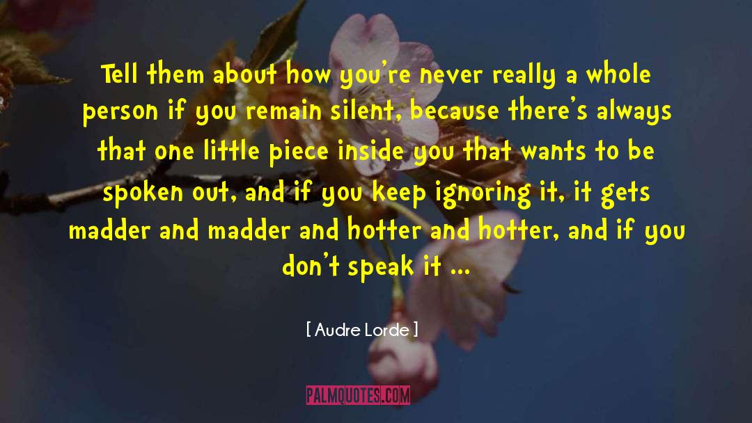Letting It Out quotes by Audre Lorde