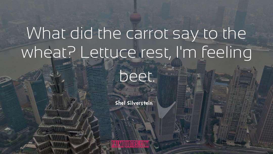 Lettuce quotes by Shel Silverstein