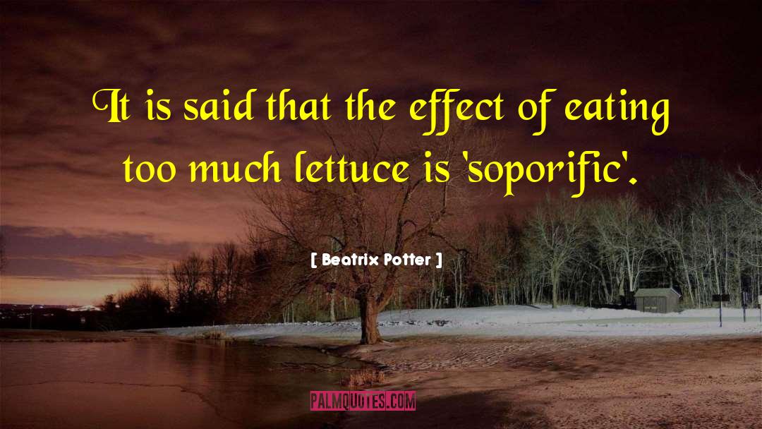 Lettuce quotes by Beatrix Potter