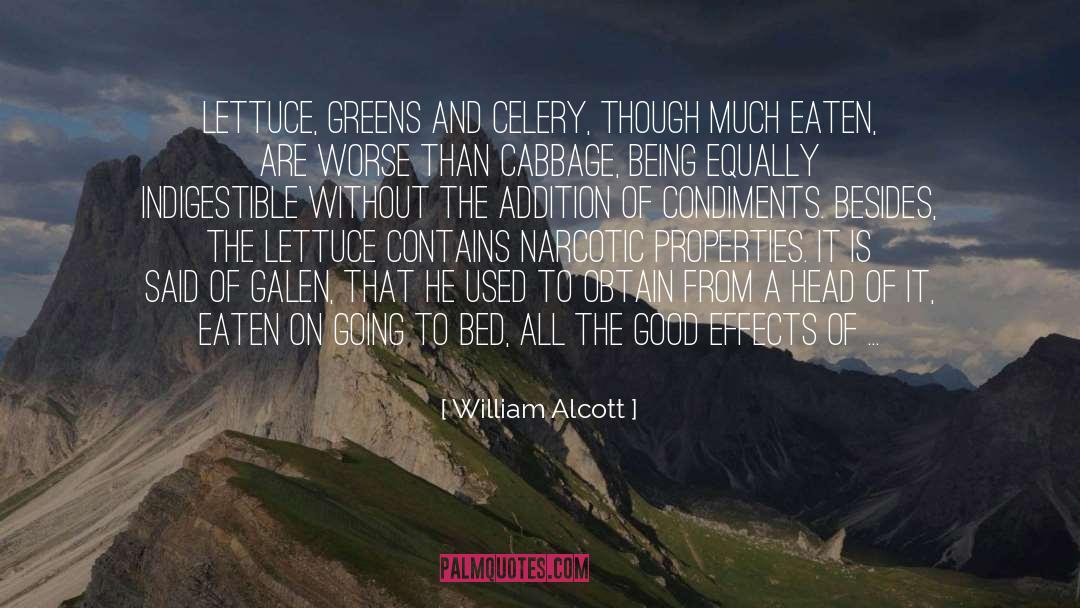 Lettuce quotes by William Alcott