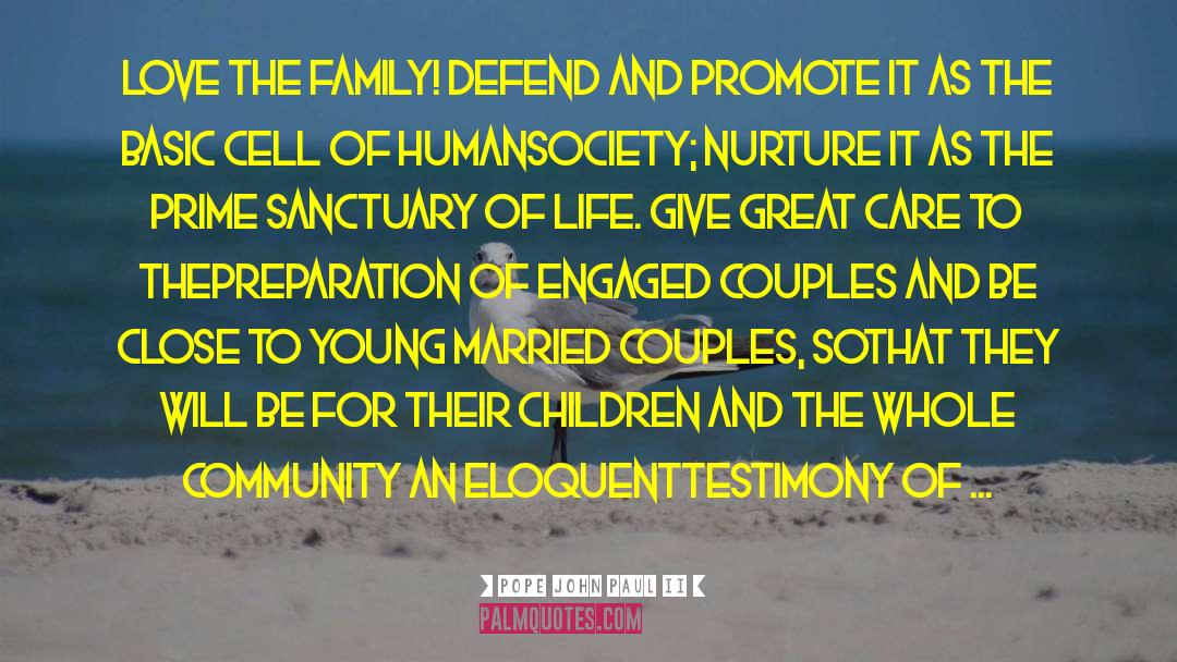 Leuzzi Family quotes by Pope John Paul II