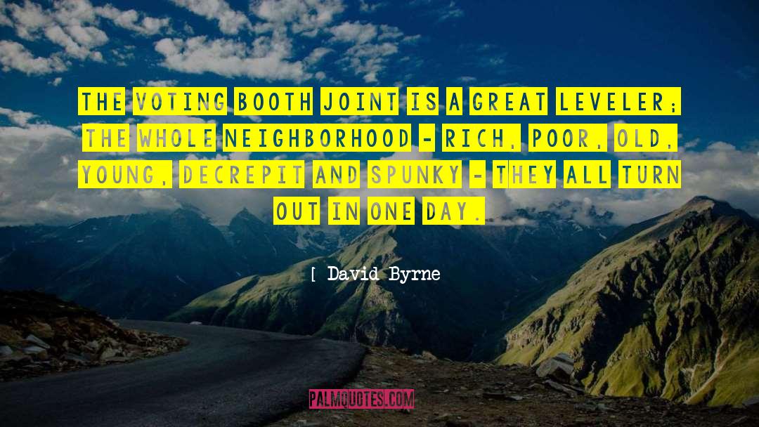 Leveler quotes by David Byrne