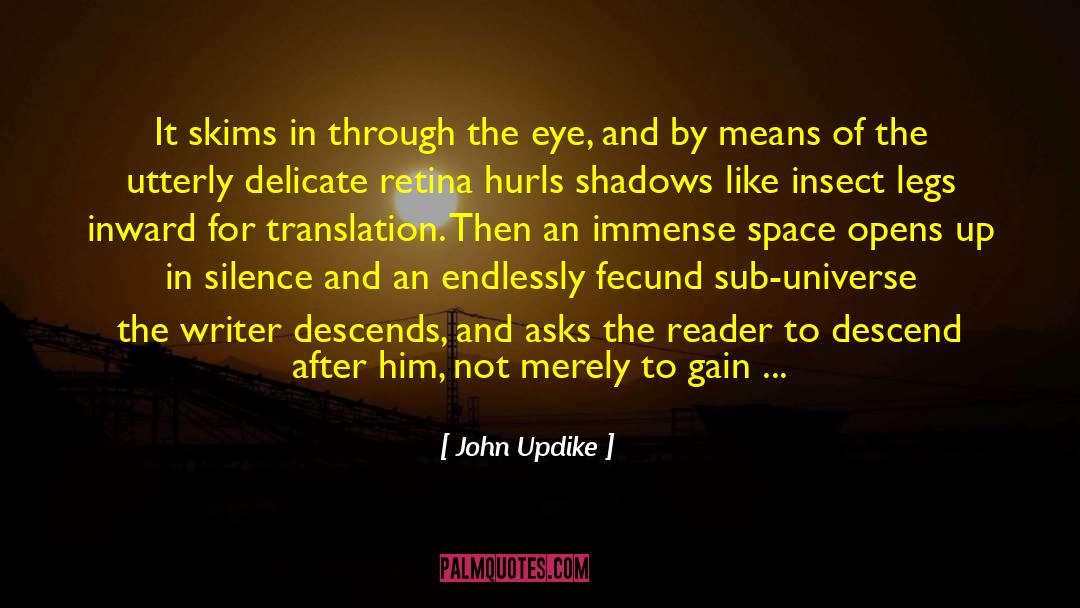 Levemente Translation quotes by John Updike