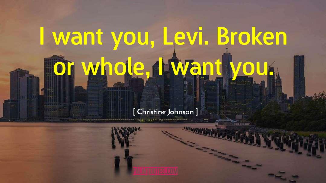 Levi quotes by Christine Johnson