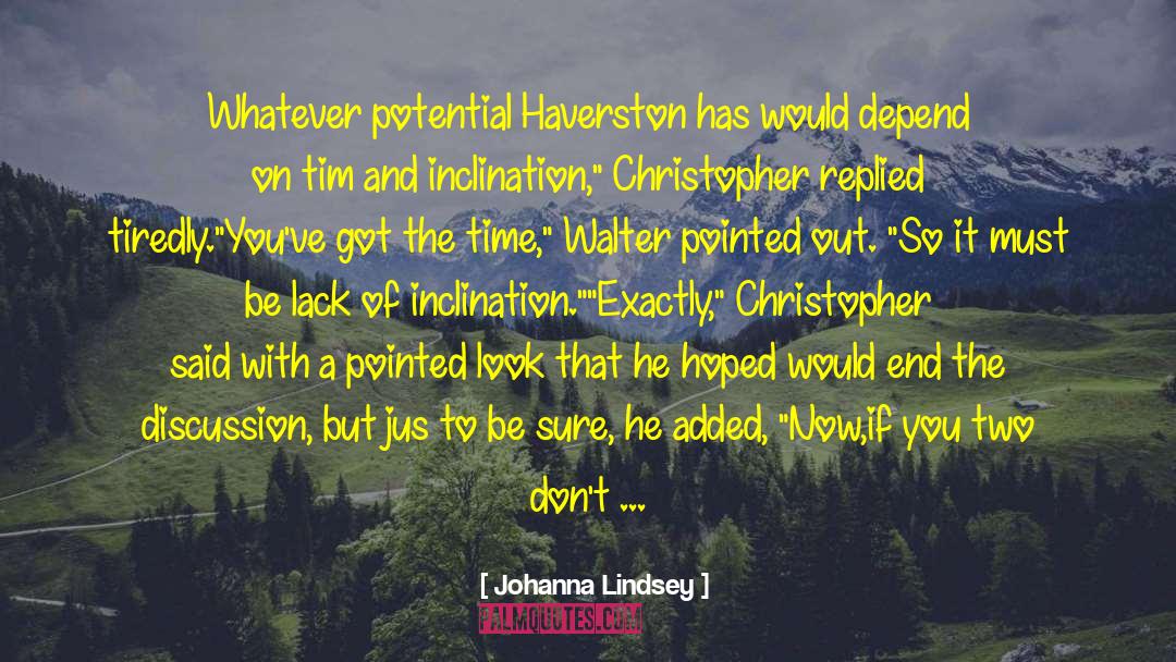 Levius Season quotes by Johanna Lindsey