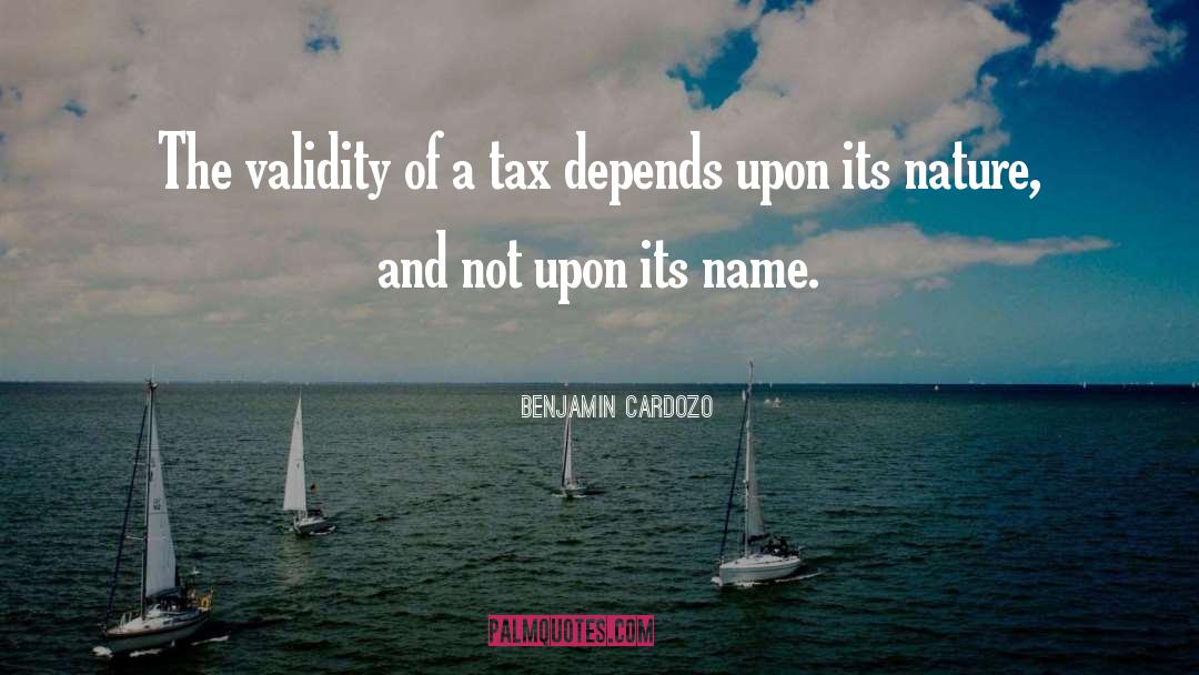 Lewinter Tax quotes by Benjamin Cardozo