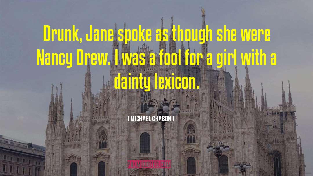 Lexicon quotes by Michael Chabon