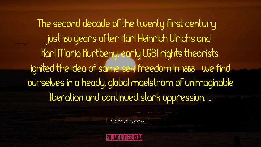 Lgbt Religious quotes by Michael Bronski