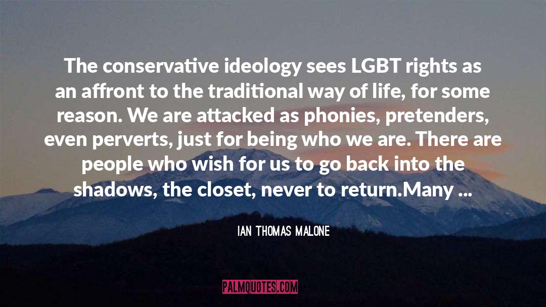 Lgbt Rights quotes by Ian Thomas Malone
