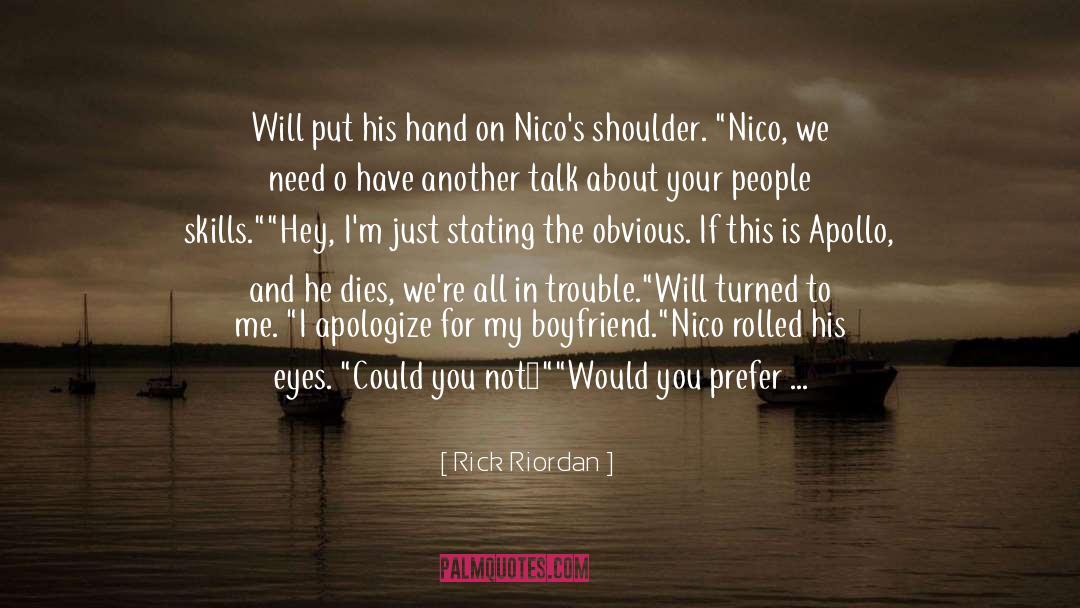 Lgbt Romance quotes by Rick Riordan