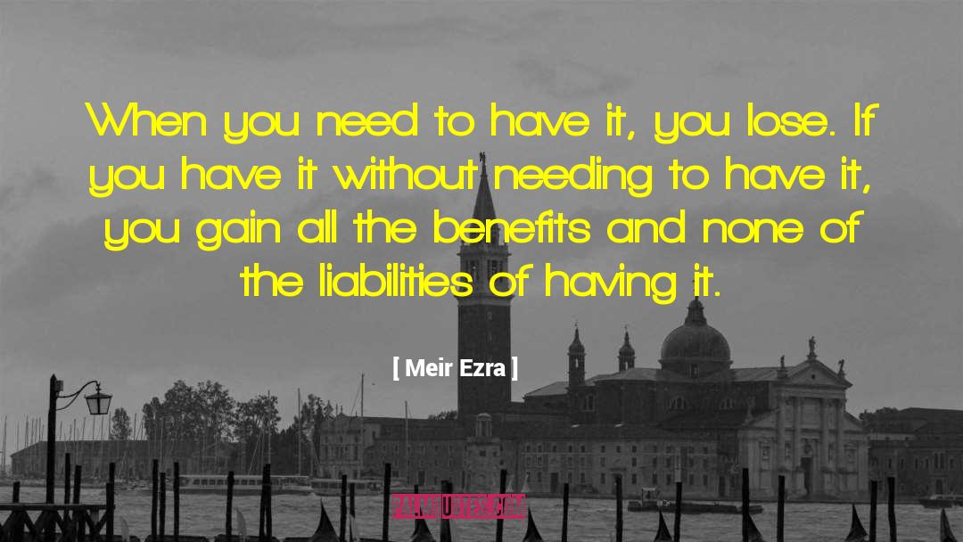 Liabilities quotes by Meir Ezra