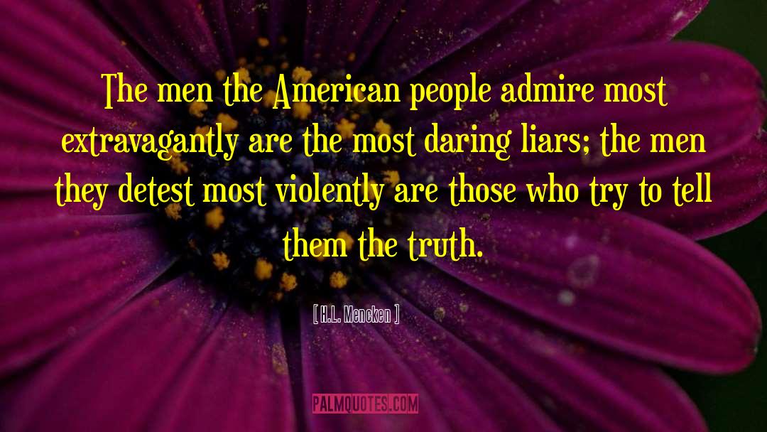 Liars quotes by H.L. Mencken