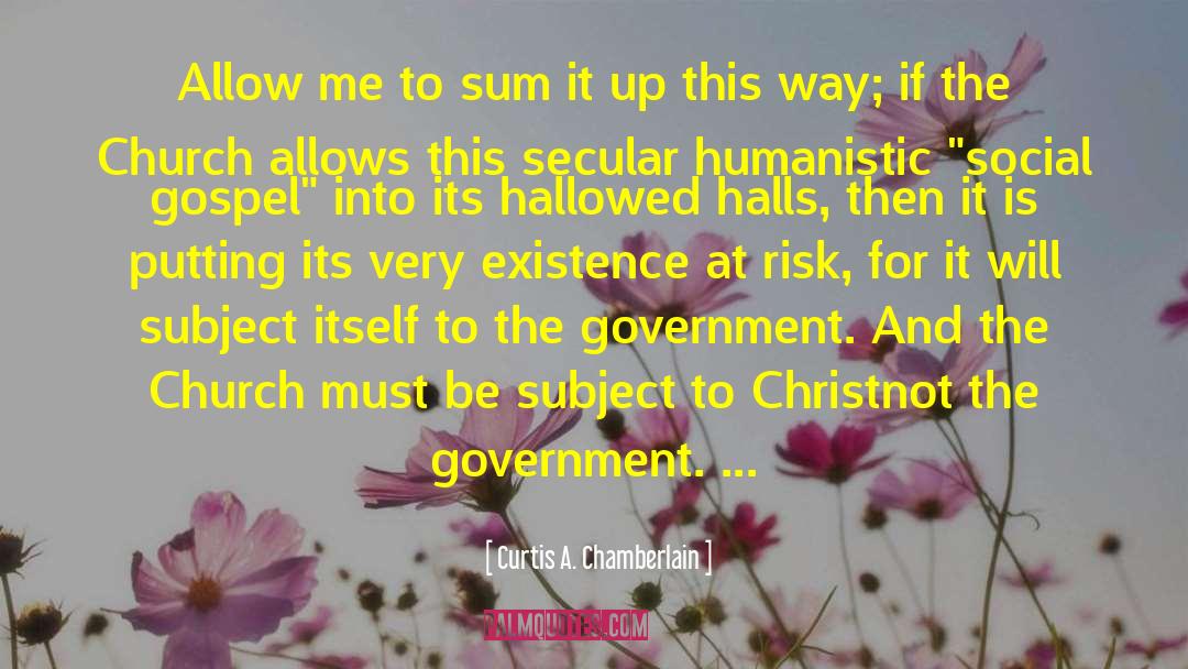 Liberality Christianity quotes by Curtis A. Chamberlain