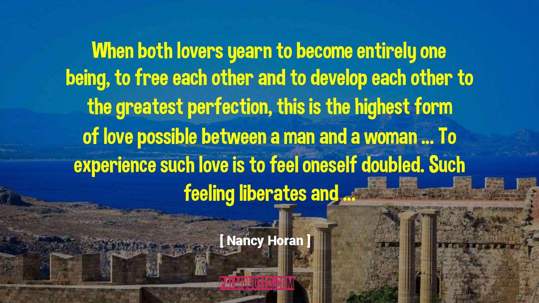 Liberates quotes by Nancy Horan