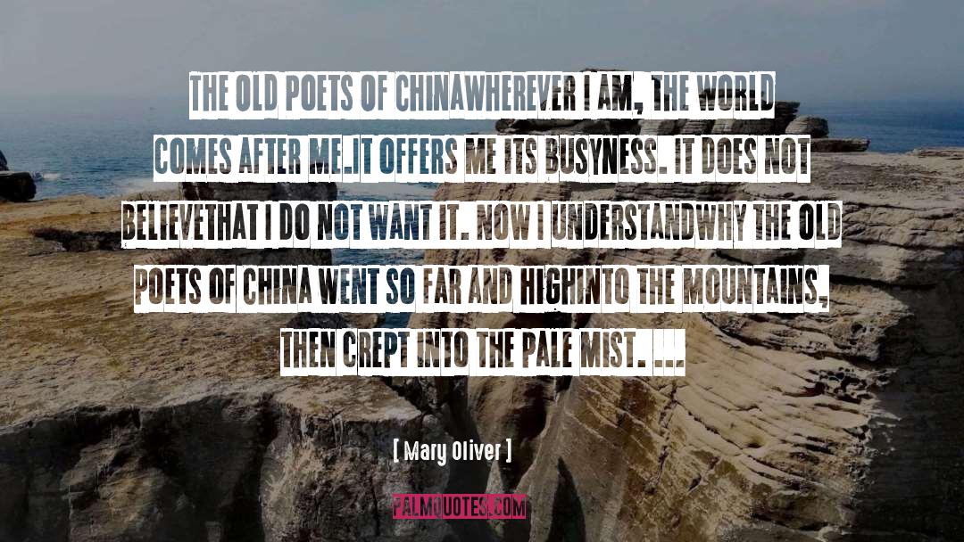 Liberia Poet quotes by Mary Oliver