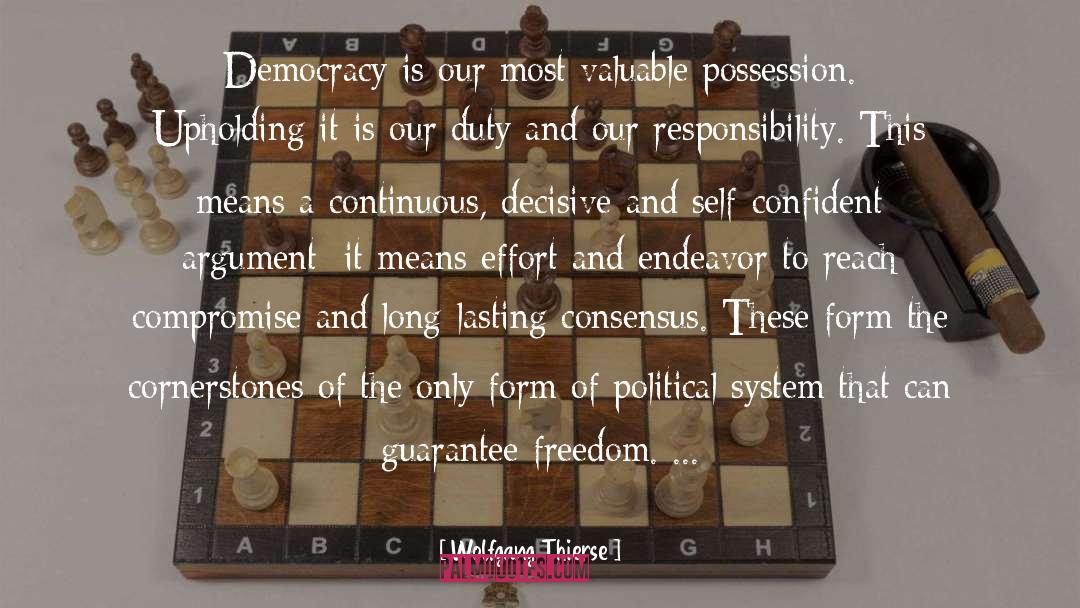 Liberian Democracy quotes by Wolfgang Thierse