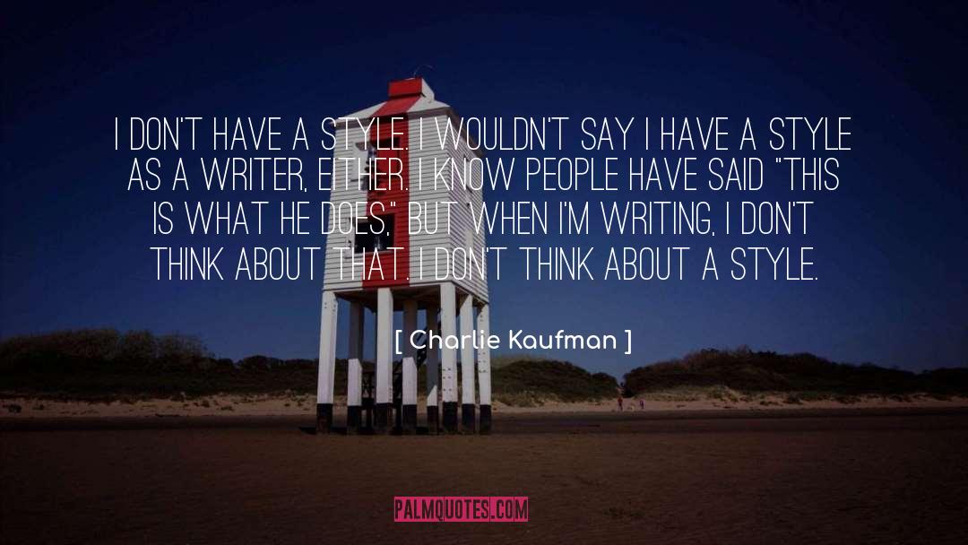 Liberian Writer quotes by Charlie Kaufman