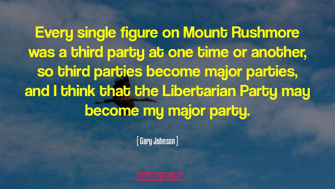 Libertarian Party quotes by Gary Johnson