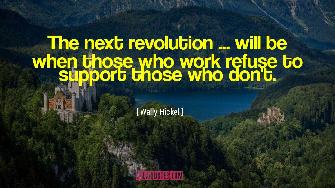 Libertarian Socialism quotes by Wally Hickel
