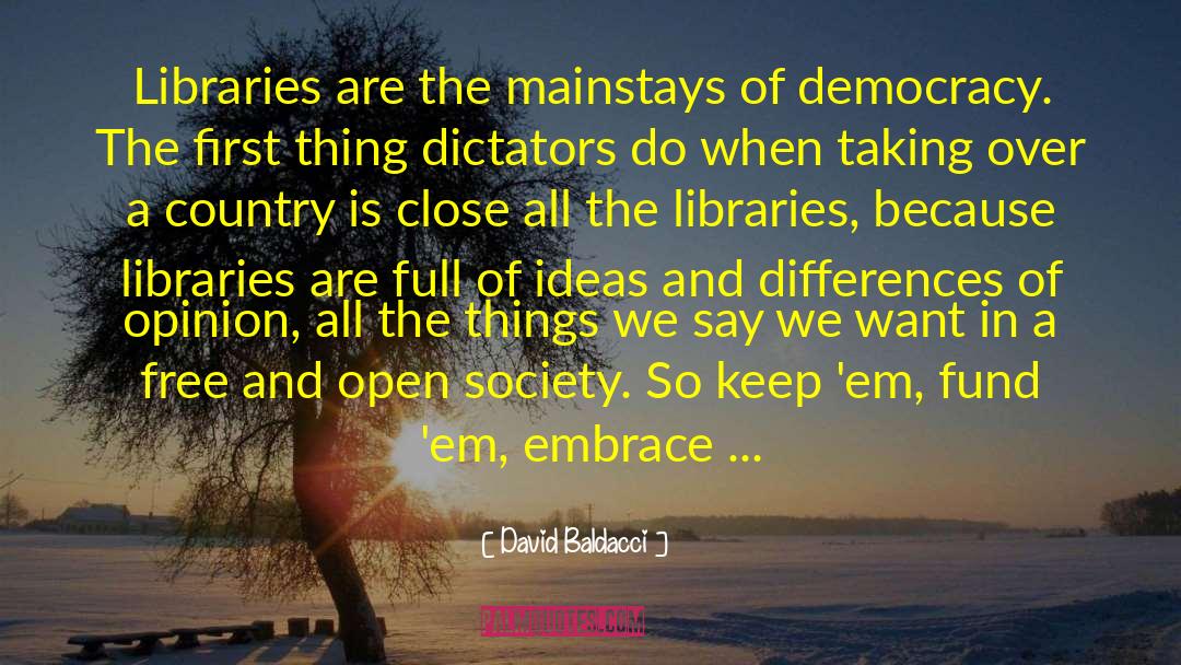 Libertarian Society quotes by David Baldacci