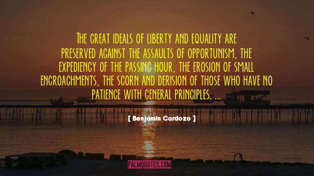 Liberty And Equality quotes by Benjamin Cardozo