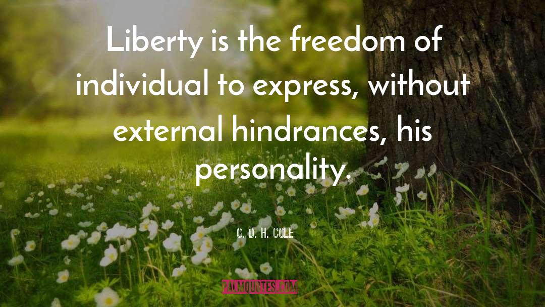 Liberty Forrest quotes by G. D. H. Cole