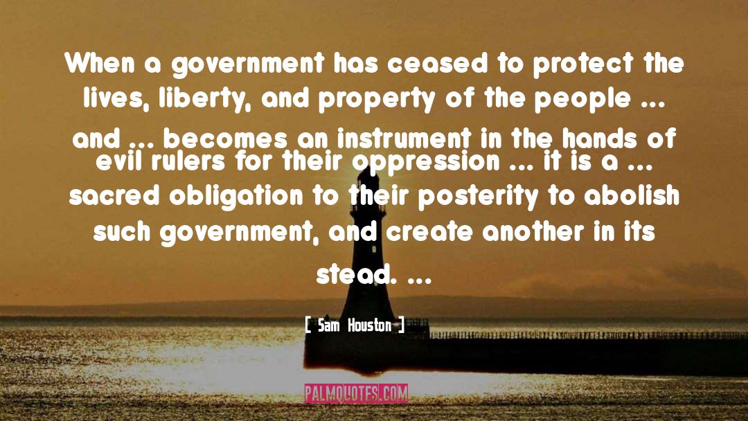 Liberty quotes by Sam Houston