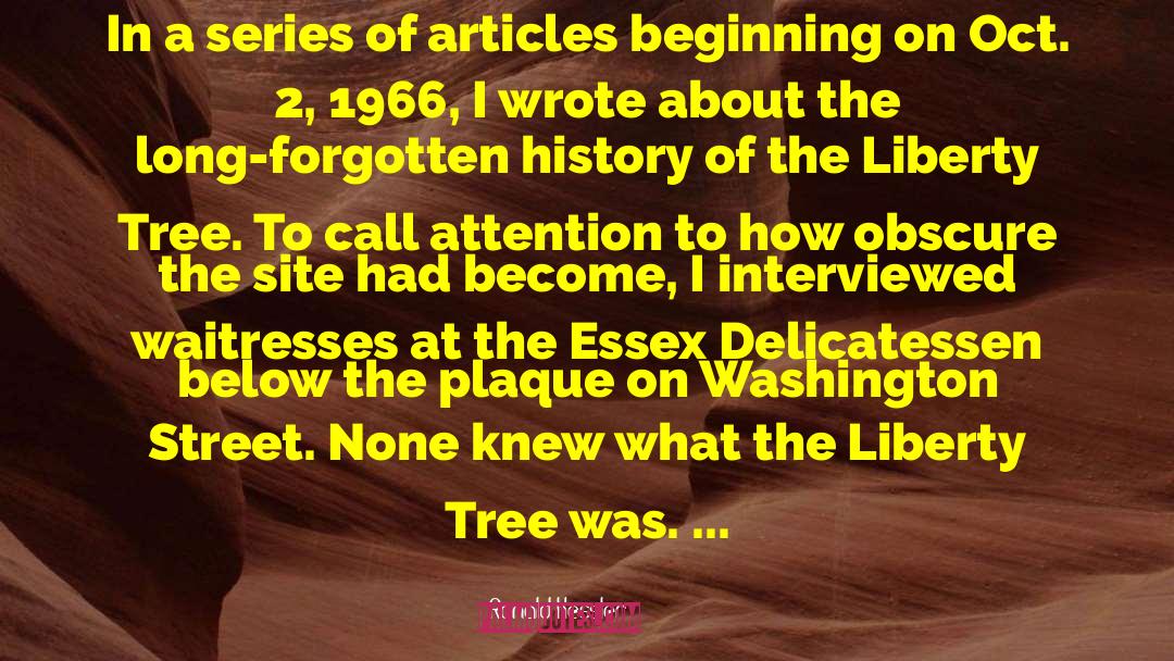 Liberty Tree quotes by Ronald Kessler