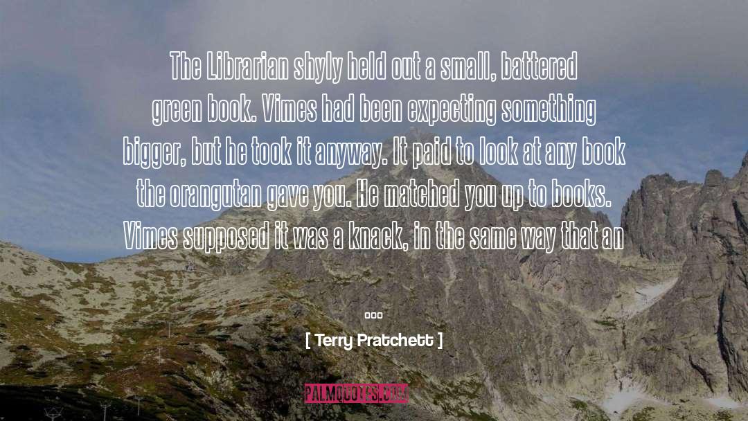 Librarian quotes by Terry Pratchett
