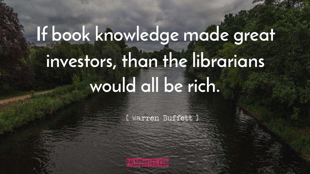 Librarian quotes by Warren Buffett