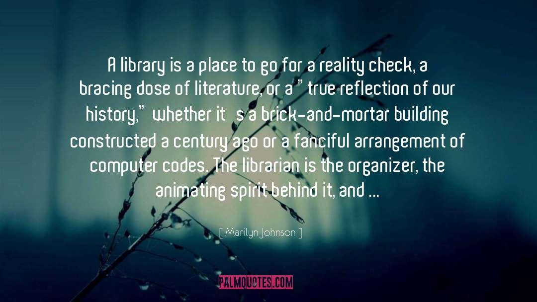 Librarianship quotes by Marilyn Johnson