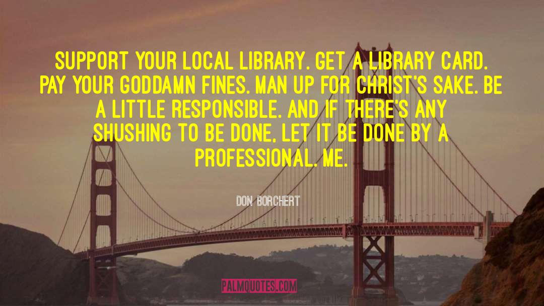 Library Card quotes by Don Borchert