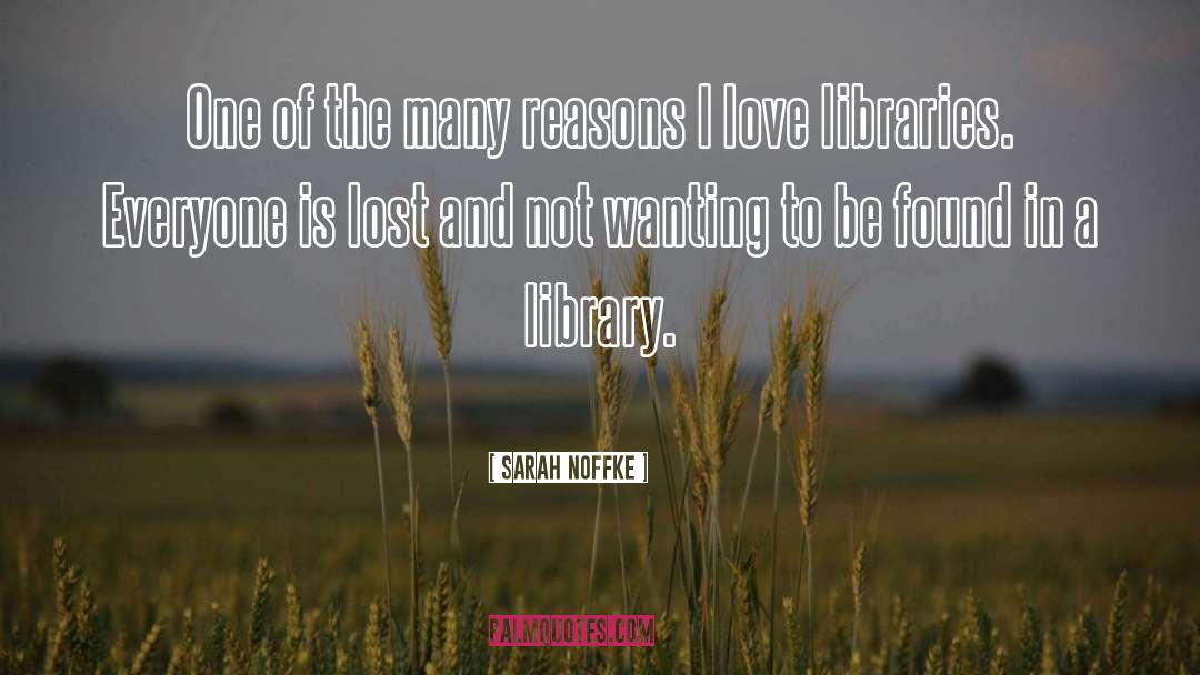 Library quotes by Sarah Noffke