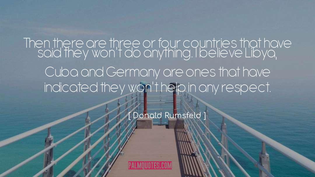 Libya quotes by Donald Rumsfeld