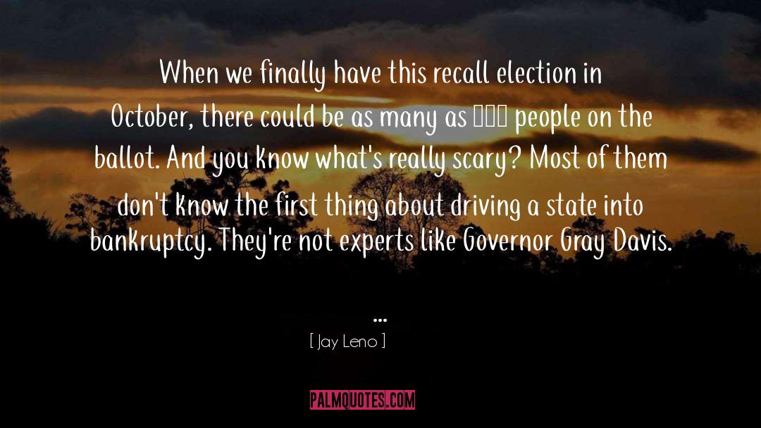 Licata Bankruptcy quotes by Jay Leno