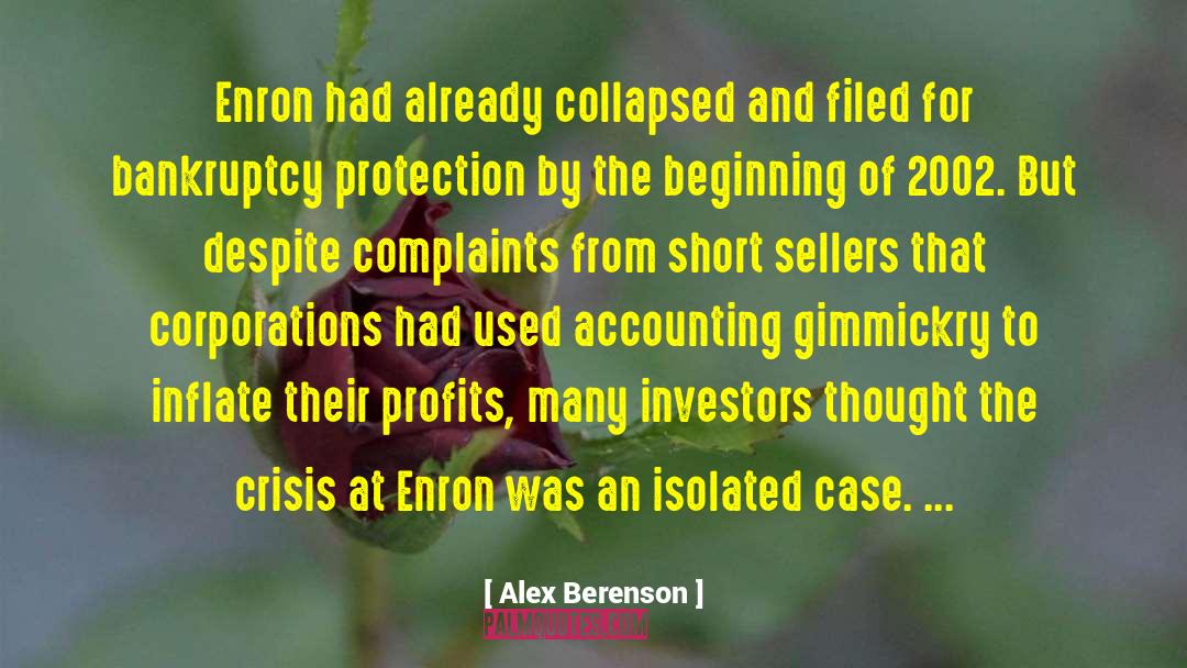 Licata Bankruptcy quotes by Alex Berenson