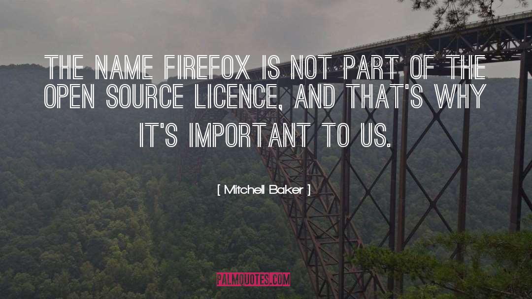 Licence quotes by Mitchell Baker