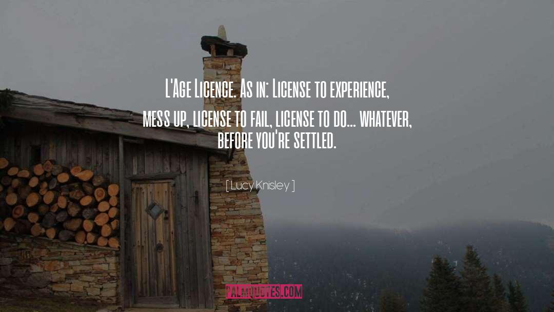 Licence quotes by Lucy Knisley